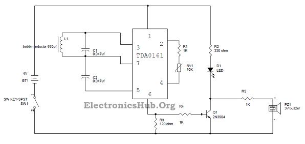 Simple Metal Detector Circuit
