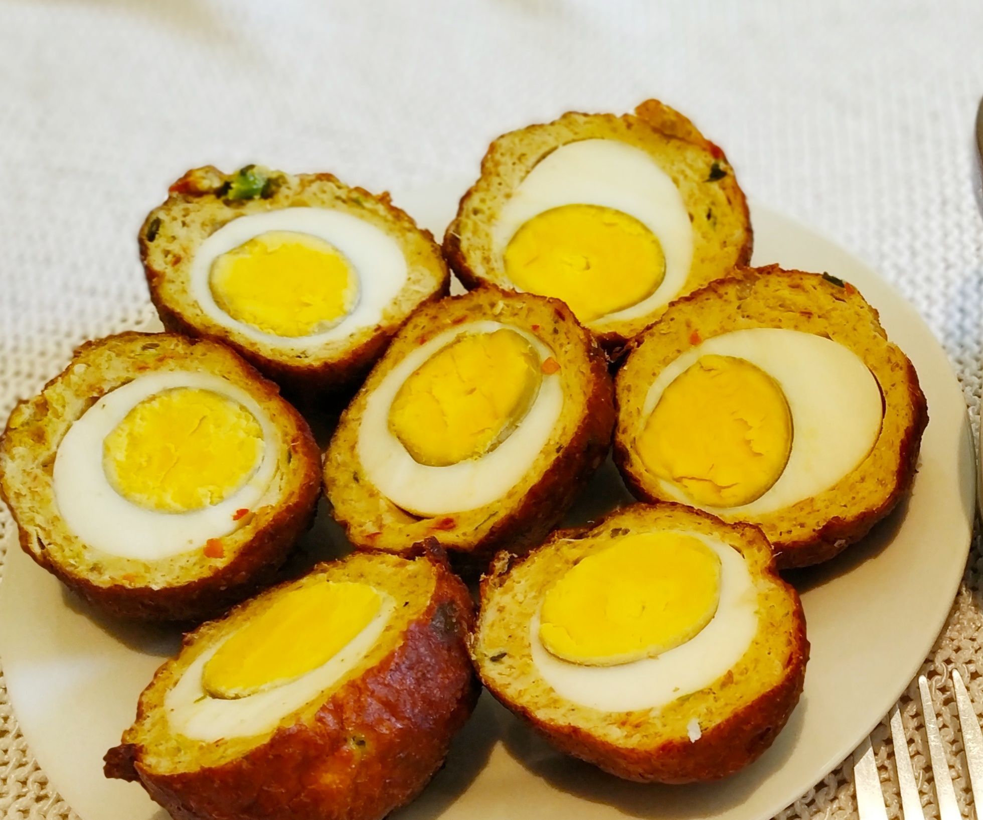 Egg Devil With Chicken Mince