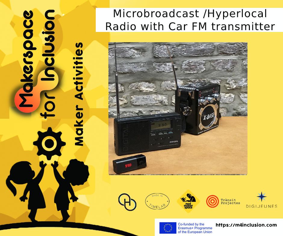 Microbroadcast /Hyperlocal Radio With Car FM Transmitter 