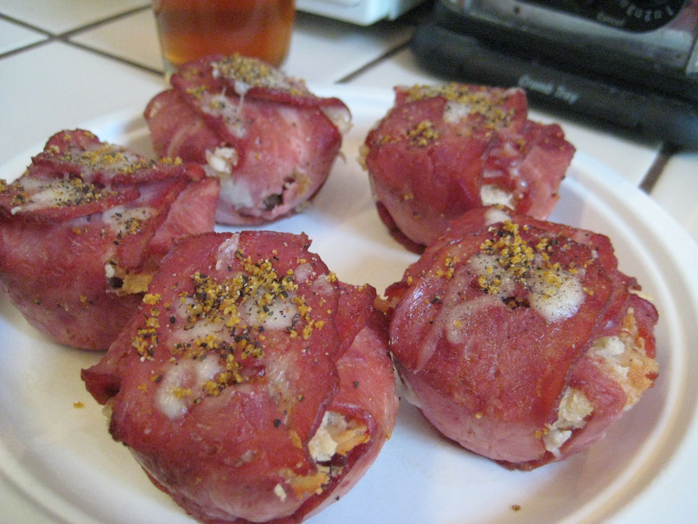 Chicken Cordon Bleu Bacon Balls