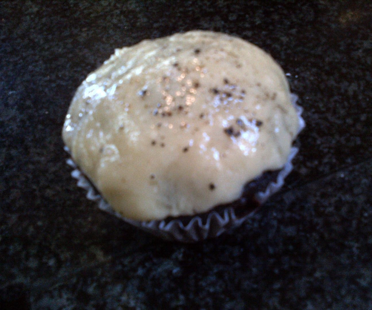 Beetroot .. Balsamic Vinegar . White Chocolate and Black Pepper Muffen