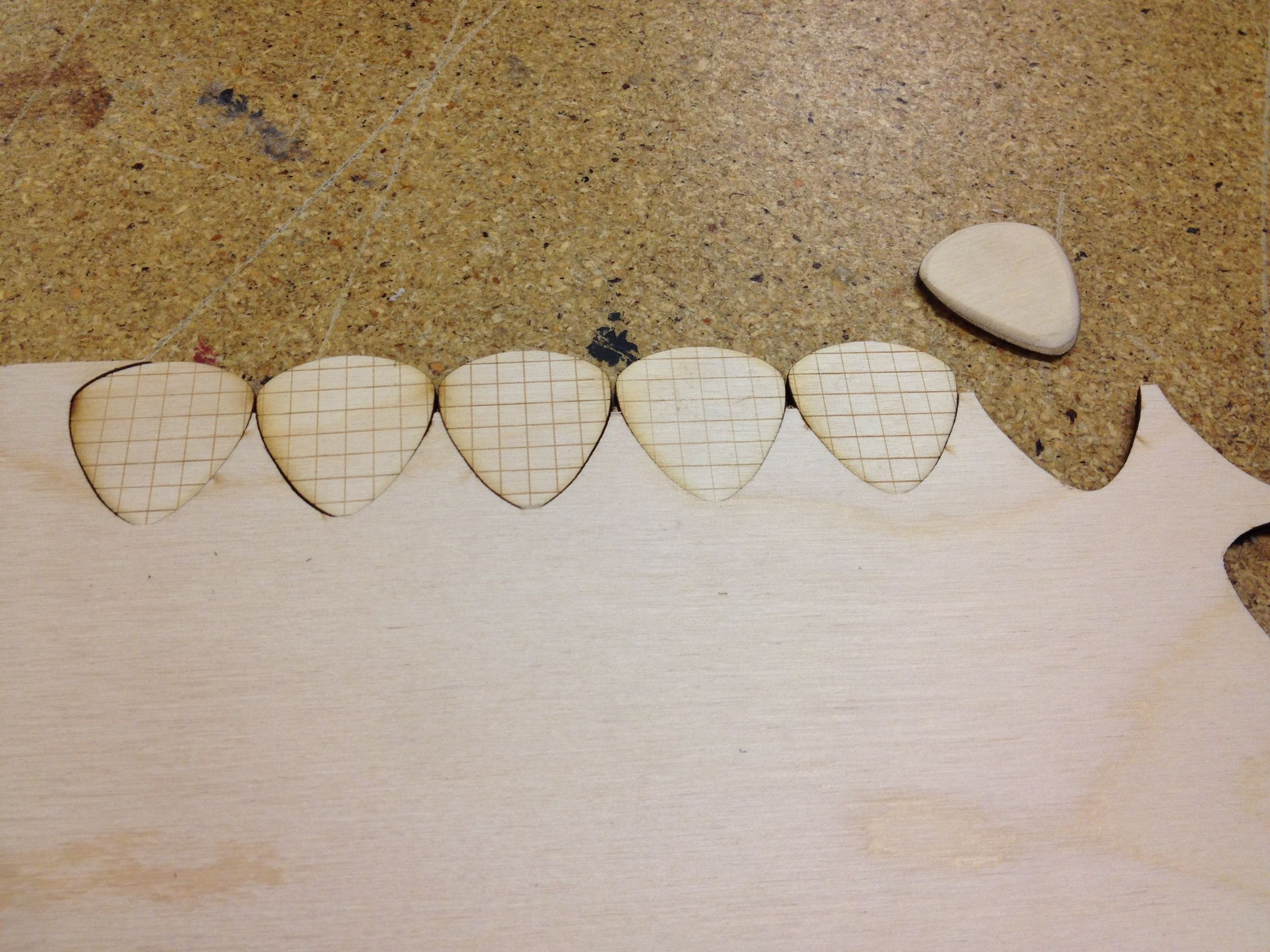 Laser Cutter Guitar Picks Instructables