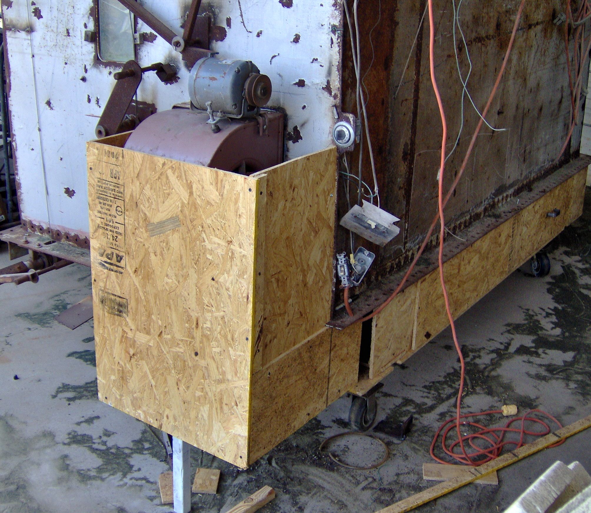 Industrial photography - hasty mistakes;  Blasting Grit Recycler