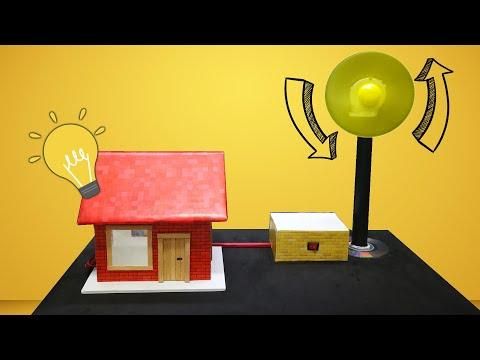 How to Make Working Wind Turbine Model With Recycled Materials and DC DVD Motor Harvested From Old DVD Burner.