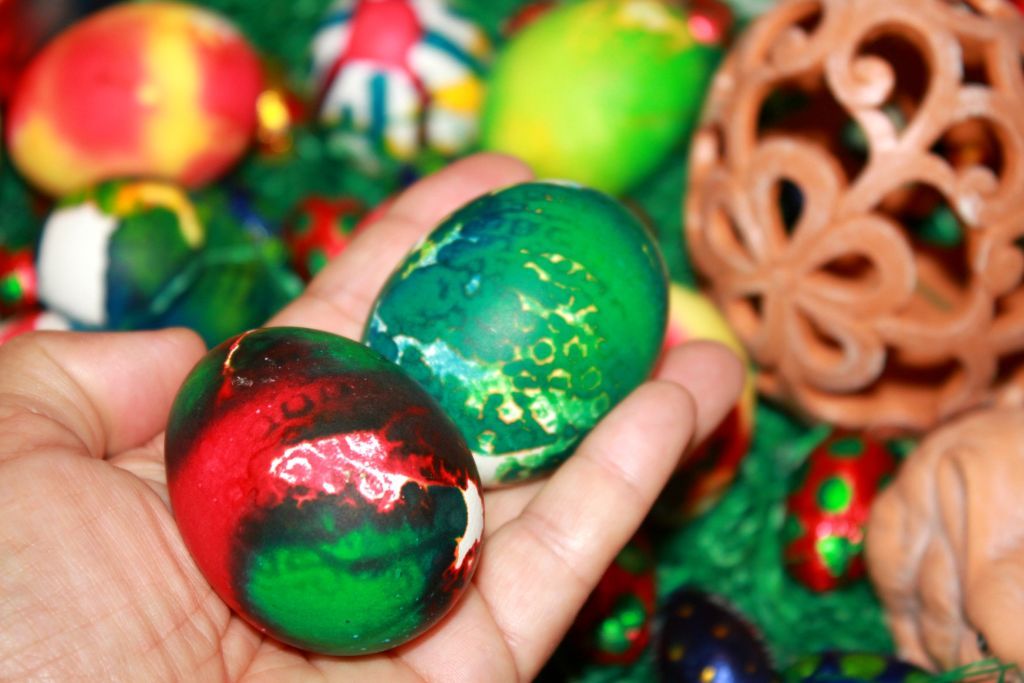 Coloring Easter Eggs