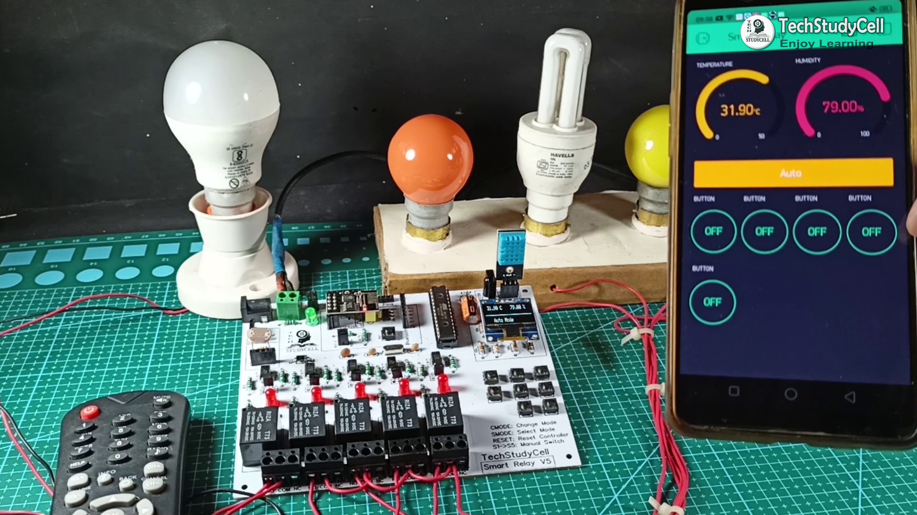 Home Automation Using Arduino and WiFi Module ESP01 | Arduino ESP8266 ...