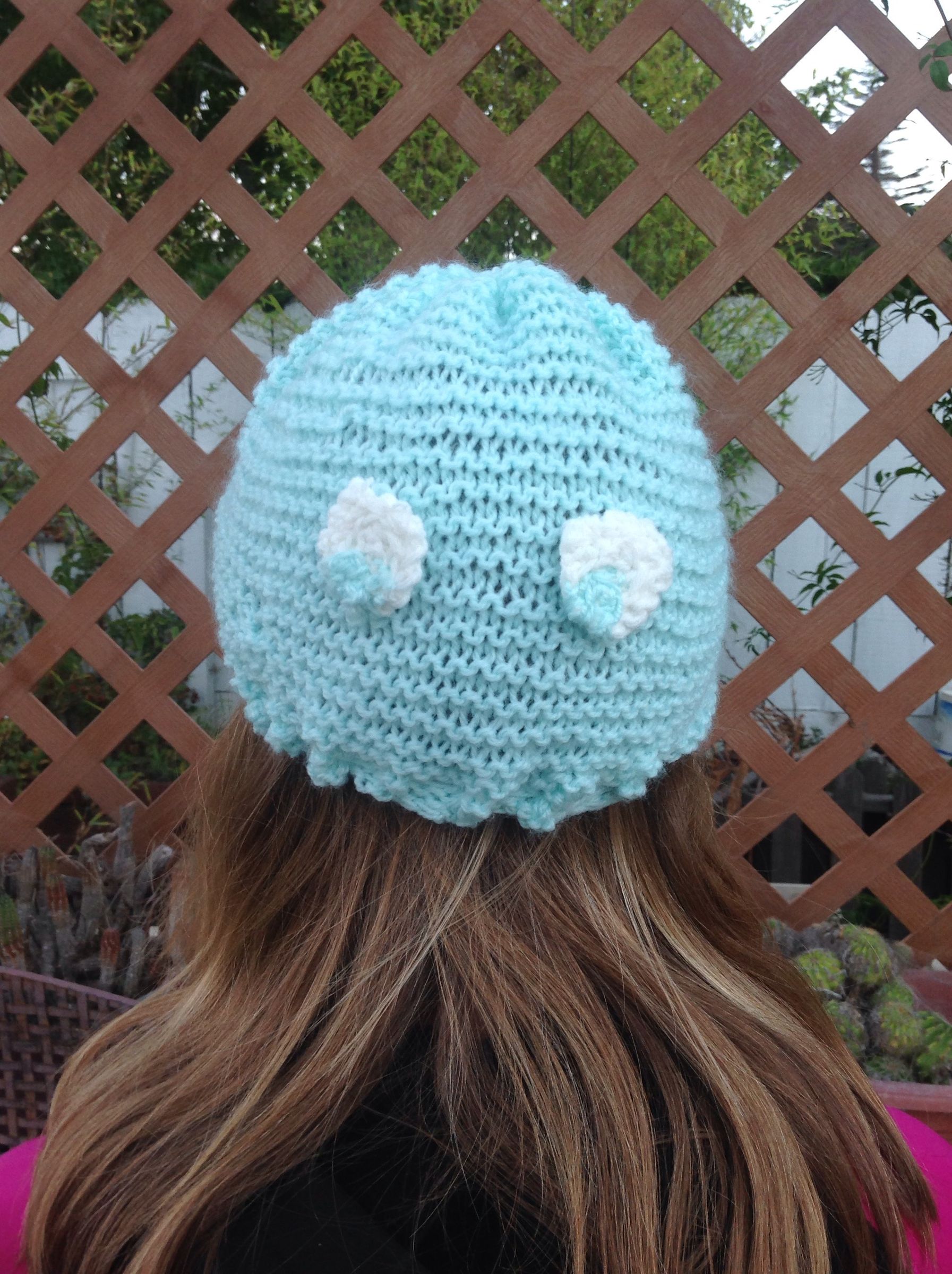 Knitted Pac Man Ghost Beanie