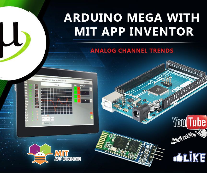 Arduino Mega With MIT APP INVENTOR Part 1.