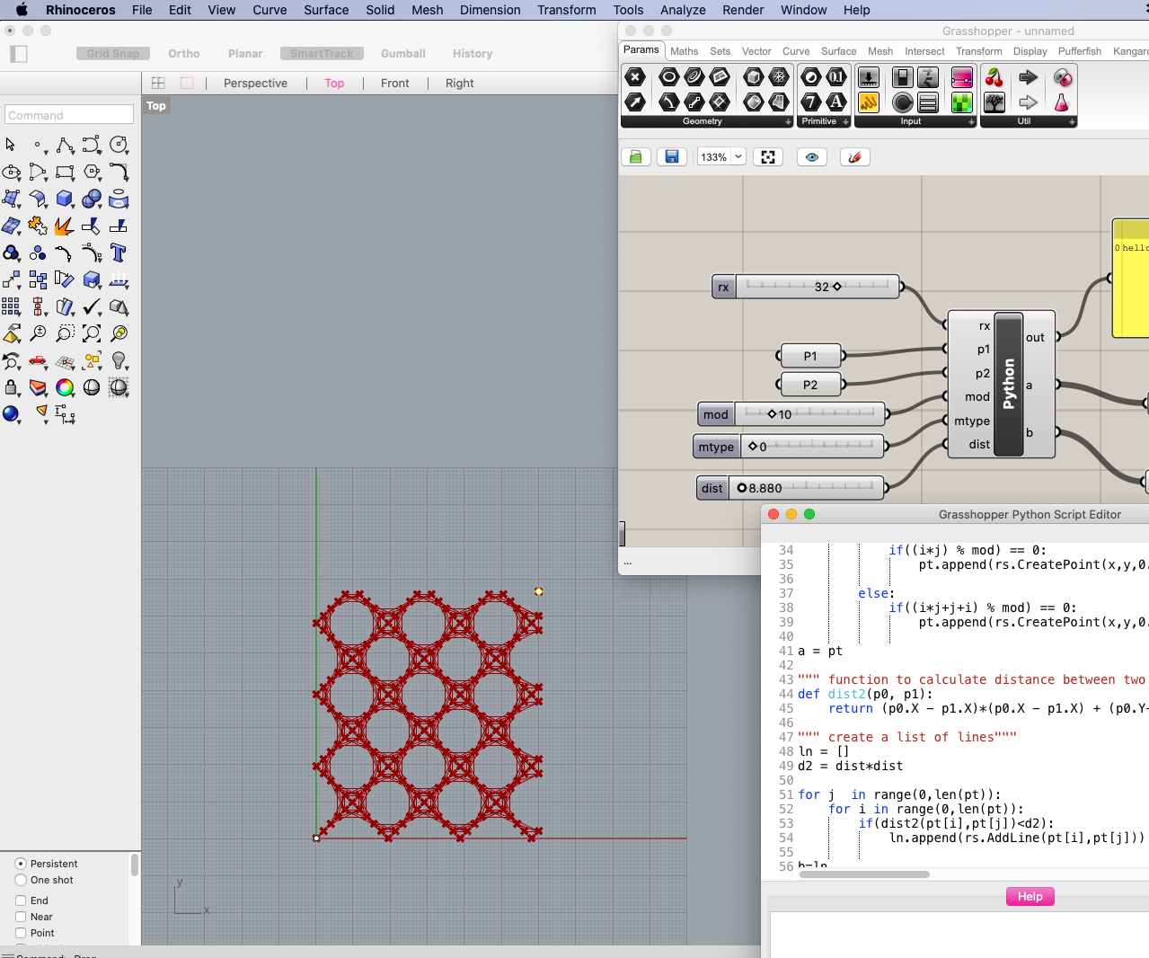 Week 1: Make a Patterned Geometry in Rhino
