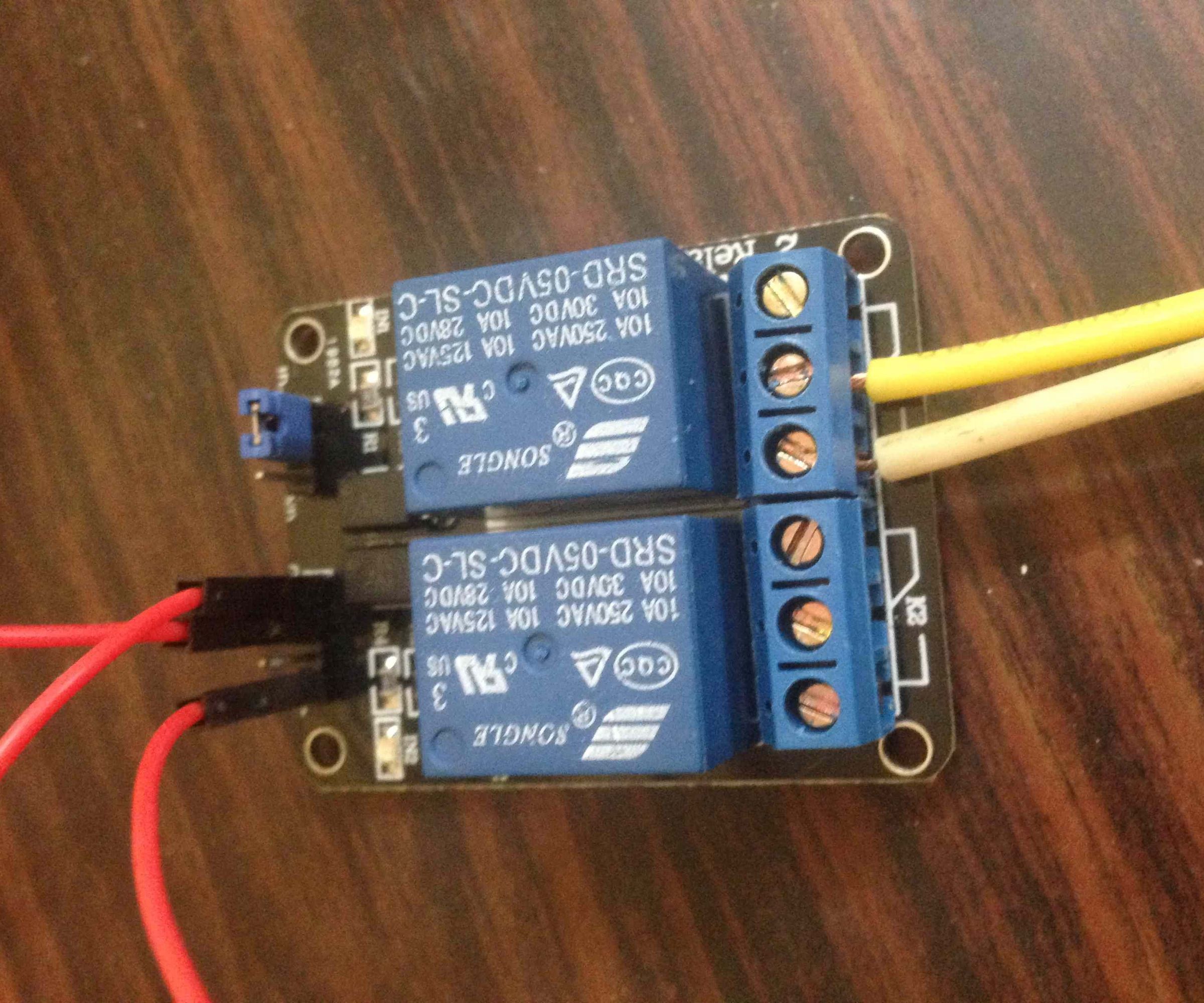 Controlling AC light using Arduino with relay module
