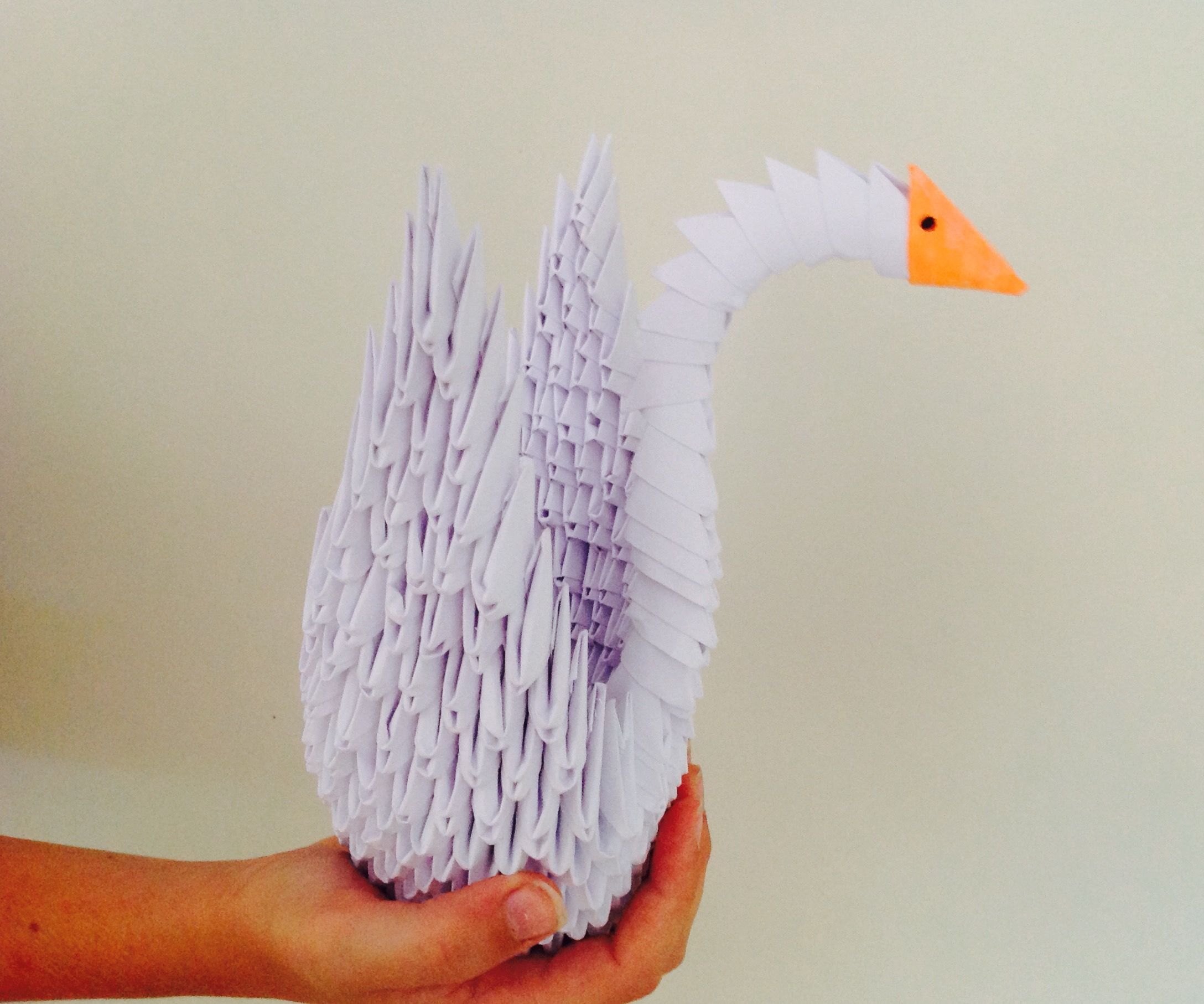 How to Make a 3D Paper Origami Swan