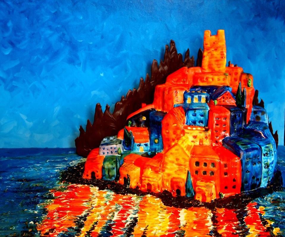 Leonid Afremov Inspired Cake