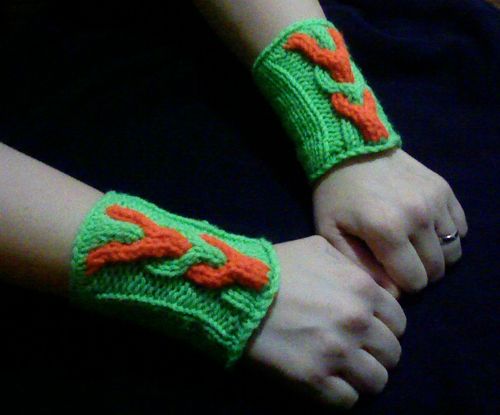 Enchanted Wristguards (knitted Arm Warmers)