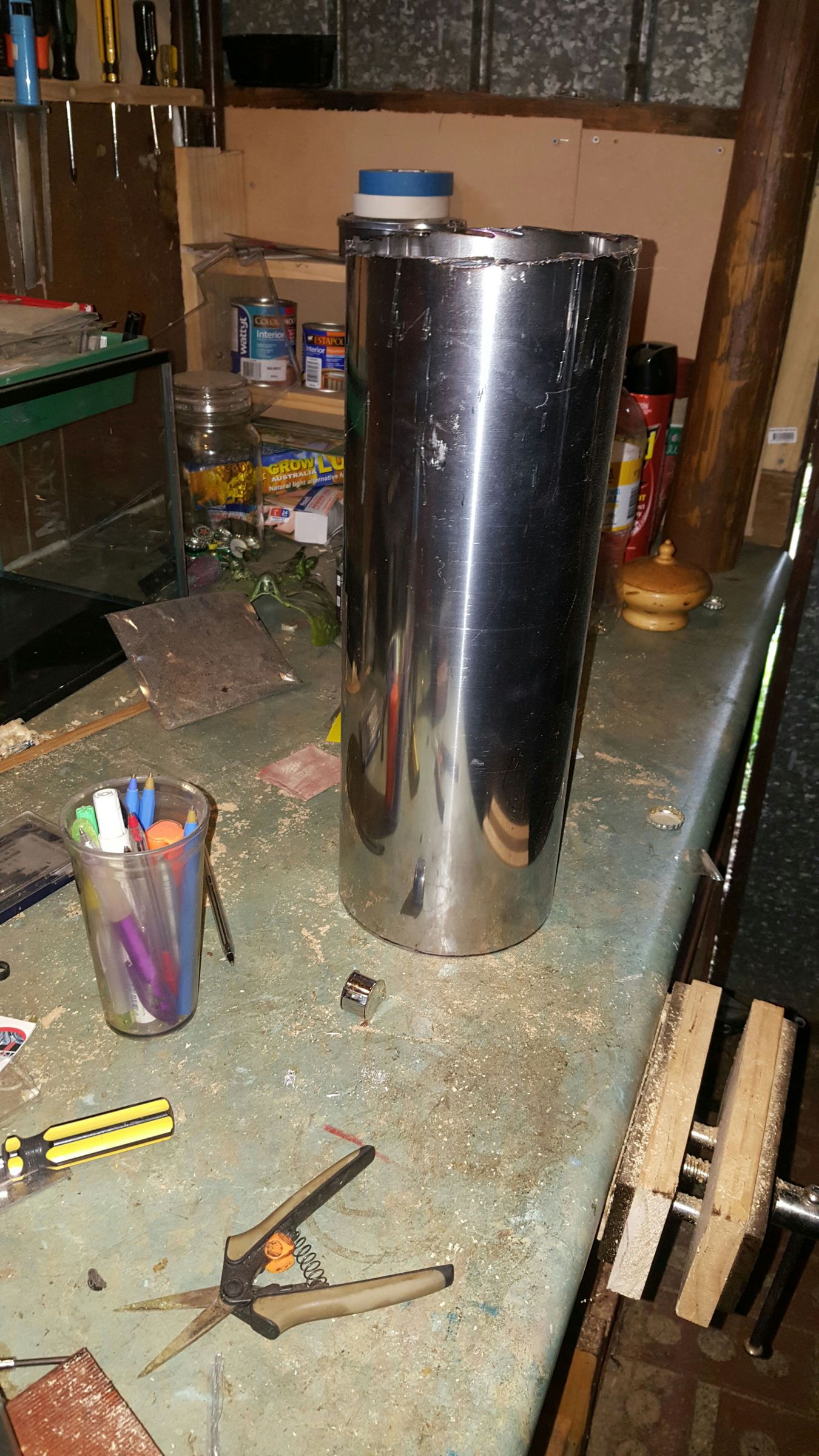 DIY Chimney Flue Cap for Shed, Pizza Oven or Outdoor Wood Burner 9