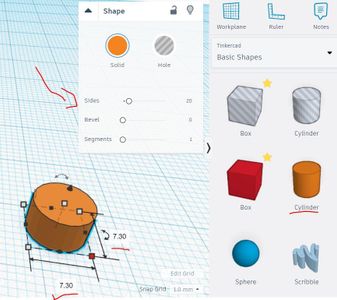 Designing Beyblade Gear in Tinkercad