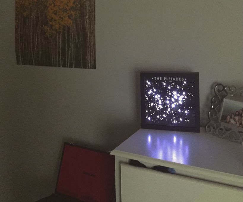 Fiber Optic Pleiades Star Map