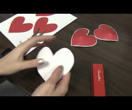 Office Supply Crafts: 3-D Paper Hearts