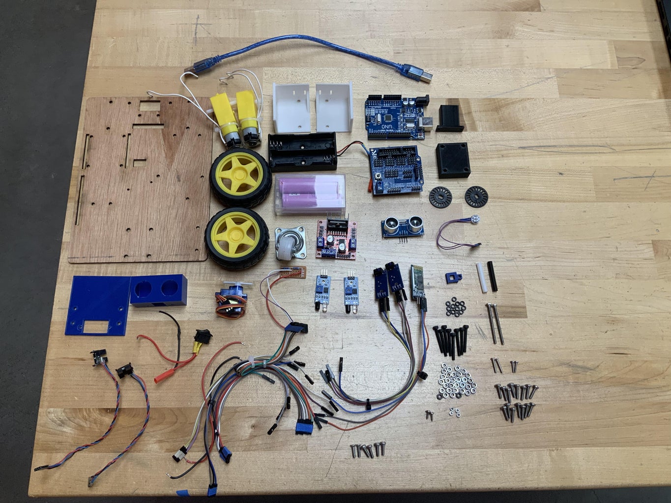 Robot Car : 9 Steps Circuit Diagram