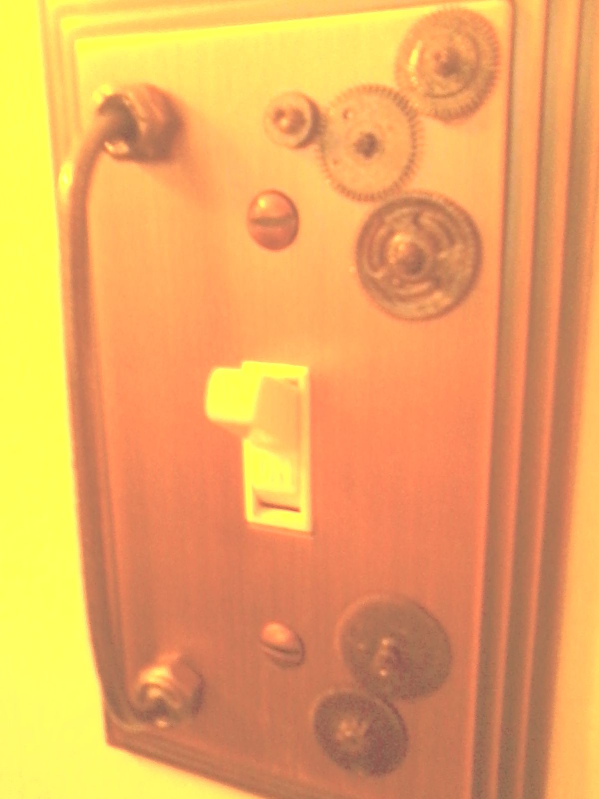 Steampunk Inspired Light Switch Cover (Wall Plate)