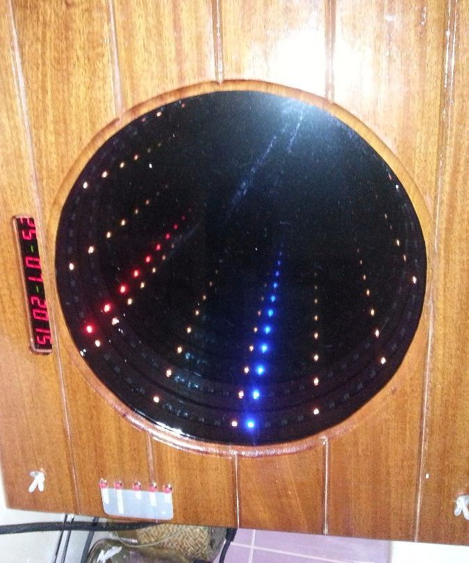 Infinity Mirror Clock With Patterns, Date and Chime