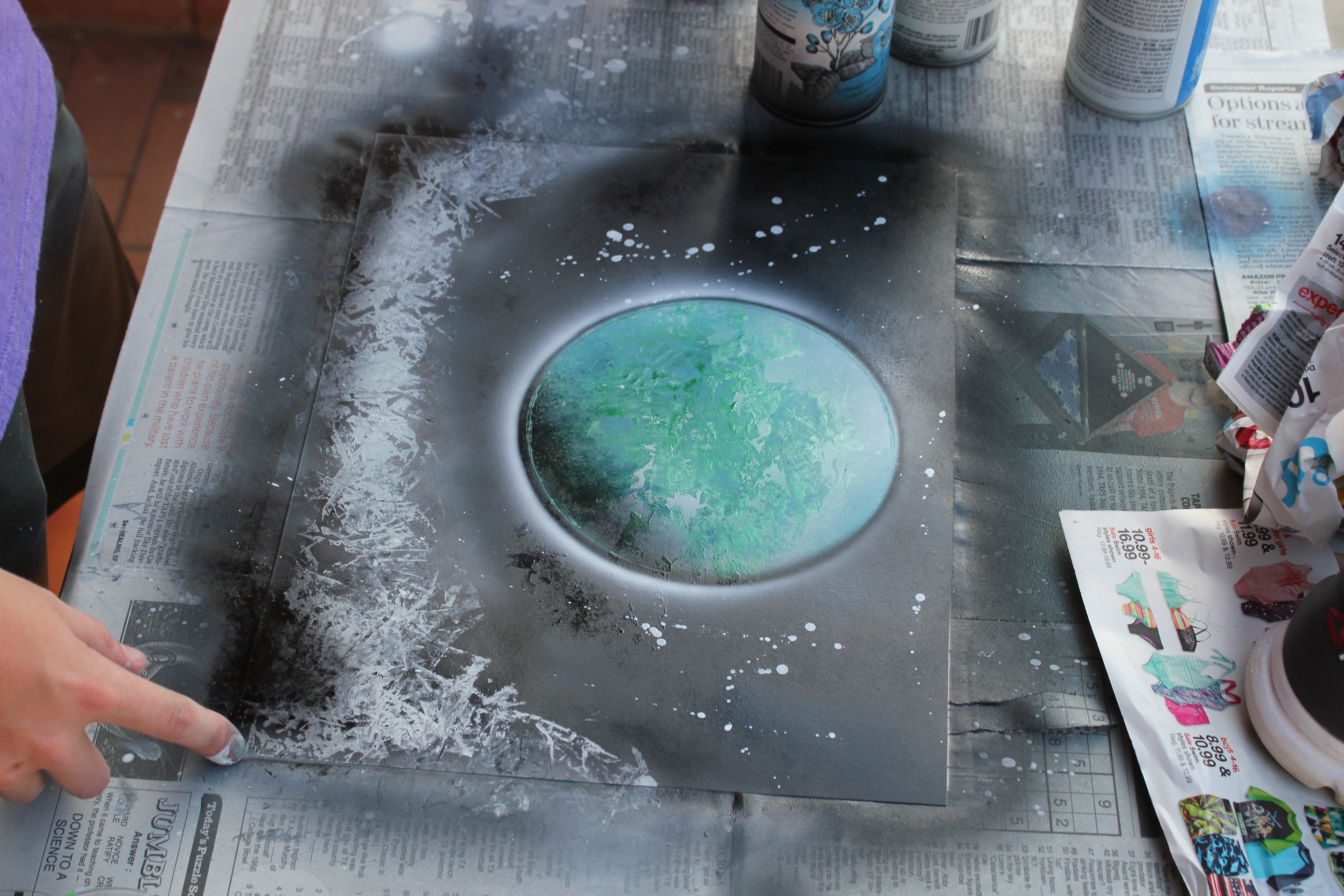 Spray Paint Poster Board