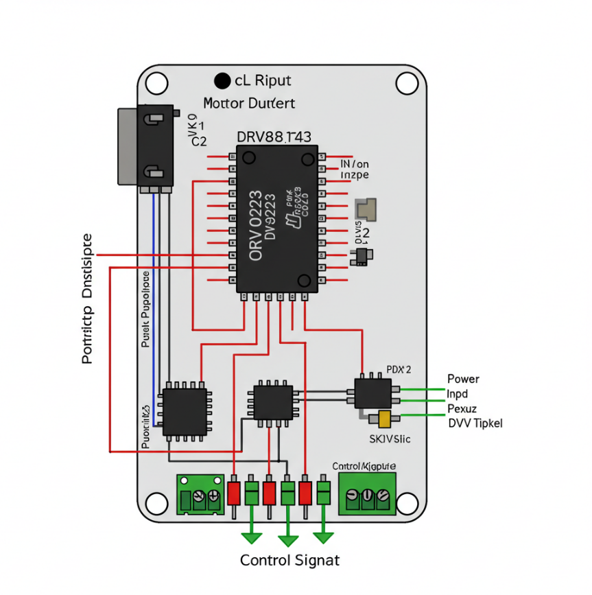 Motor Driver Board Using DRV8243