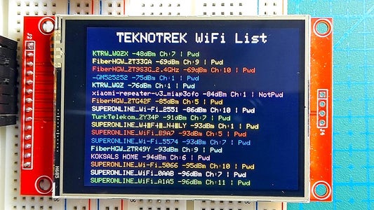 Wi-Fi Signal Scanner With ESP32! (Live Network Scan) : 6 Steps ...