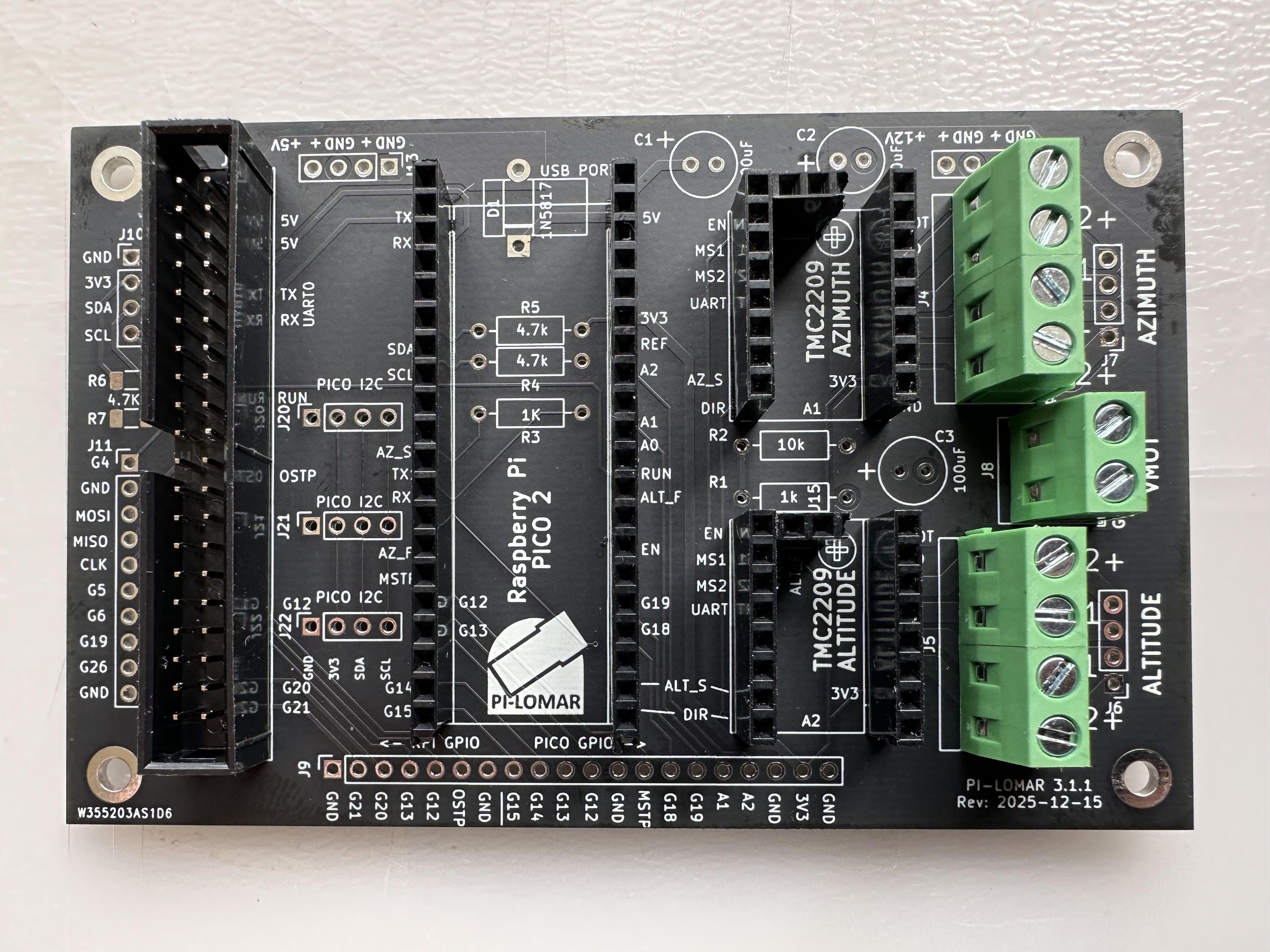 Pi-lomar - TMC2209 & Pico2 Motor Controller Upgrade : 8 Steps