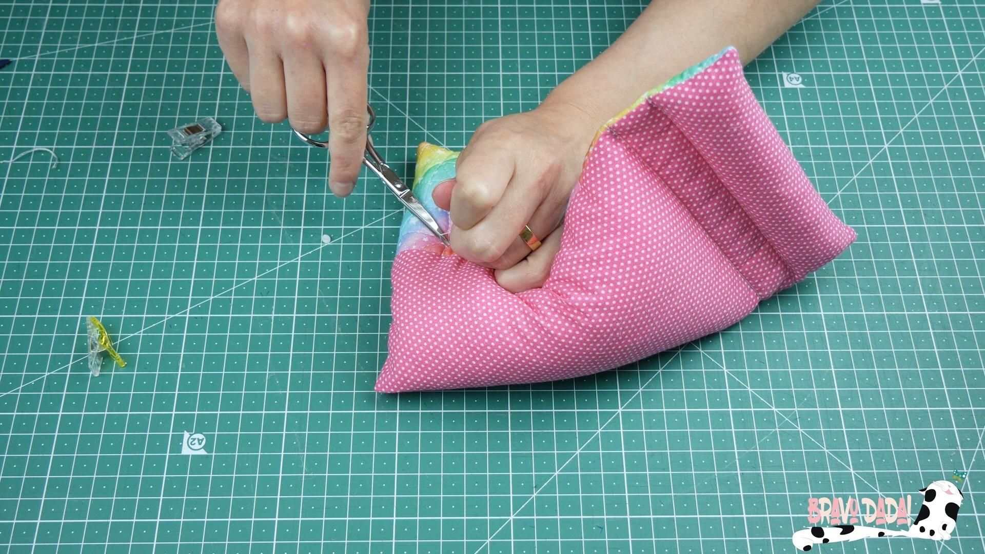 DIY How to Make a Quilted Electronic Device Pillow Stand + Fabric