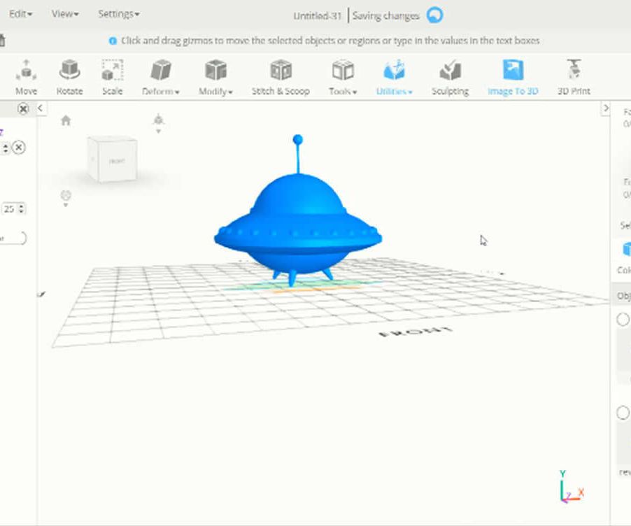 SelfCAD 3D UFO Tutorial