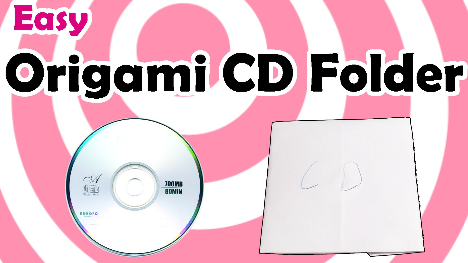 Easy Origami CD Folder