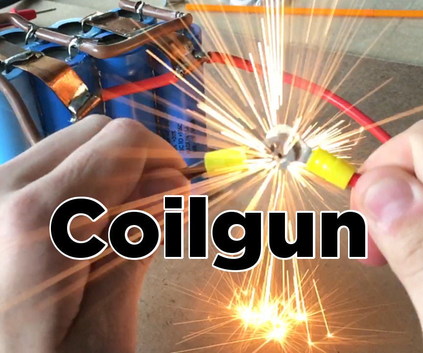 DIY Easy Coilgun Electronic Projectile Launcher 11 Steps (with