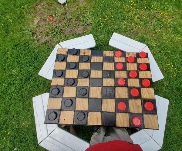 Checkers Board Table Top