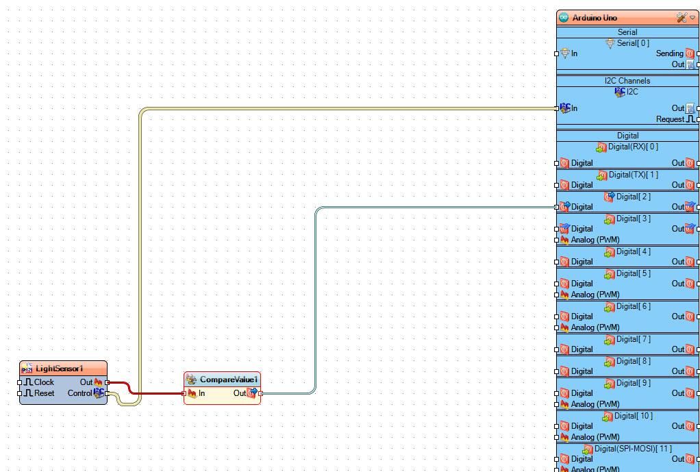In Visuino Add, Set & Connect Components photo 4