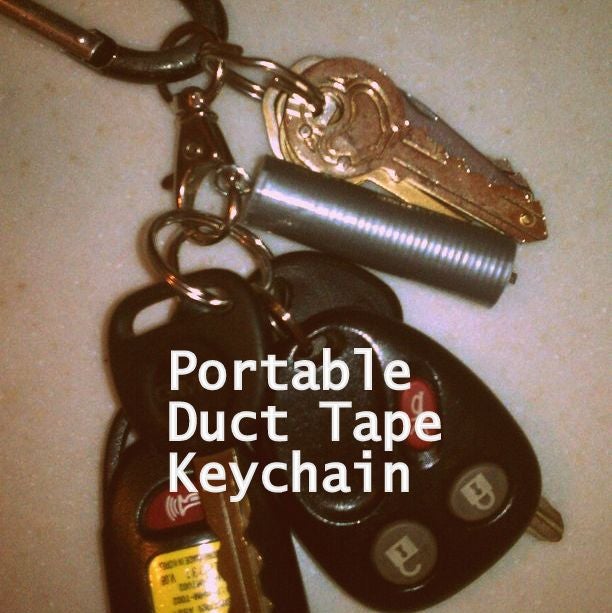 Portable Duct Tape Keychain 4 Steps Instructables