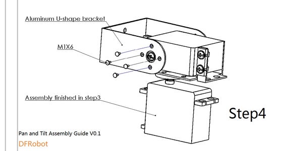 Assembly of the Pan Tilt