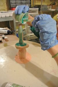 Preparing Mixture 2 of Dragon Skin