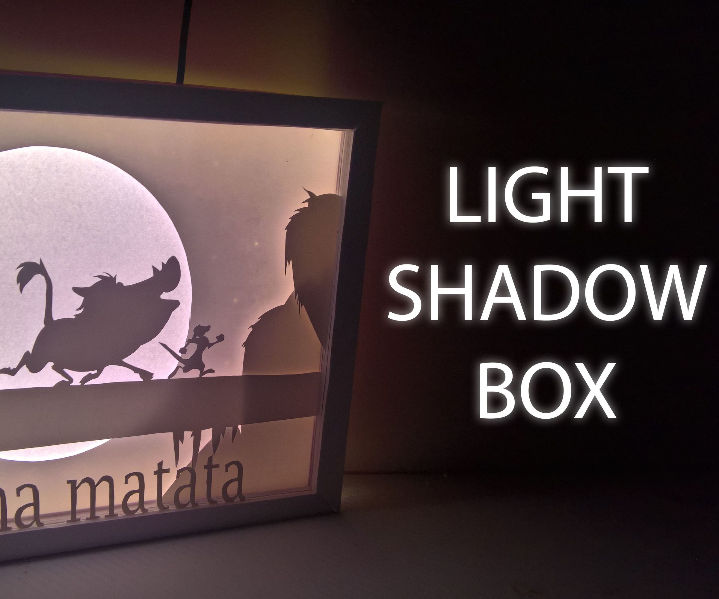 Lion King - Light Shadow Box