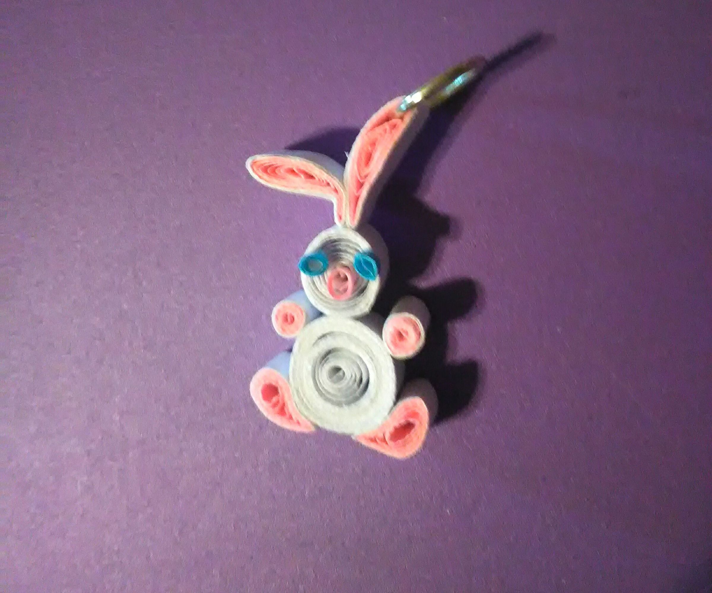 Quillied Bunny Pendant
