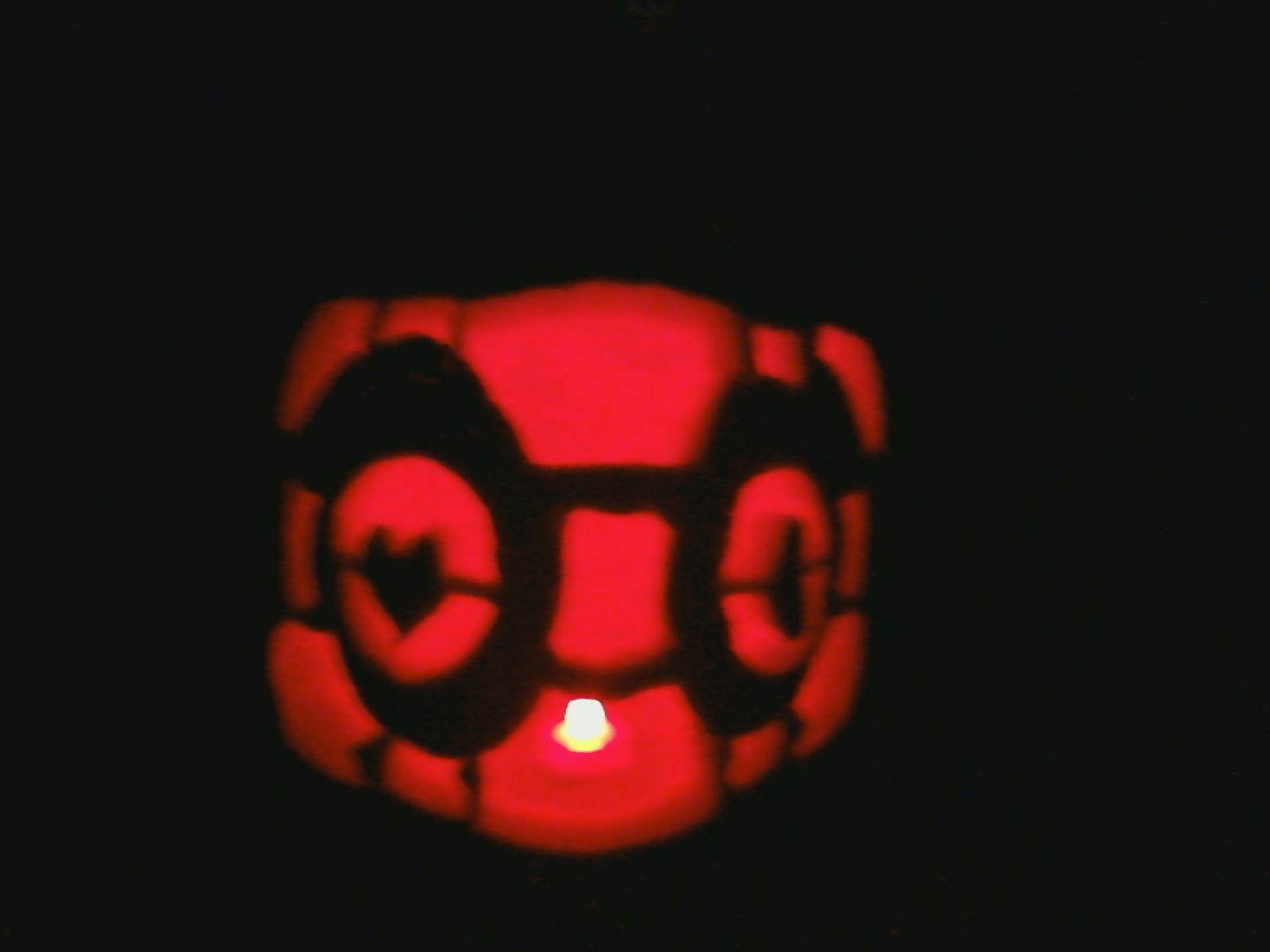 How to Make a Weighted Companion Cube Jack-O-Lantern