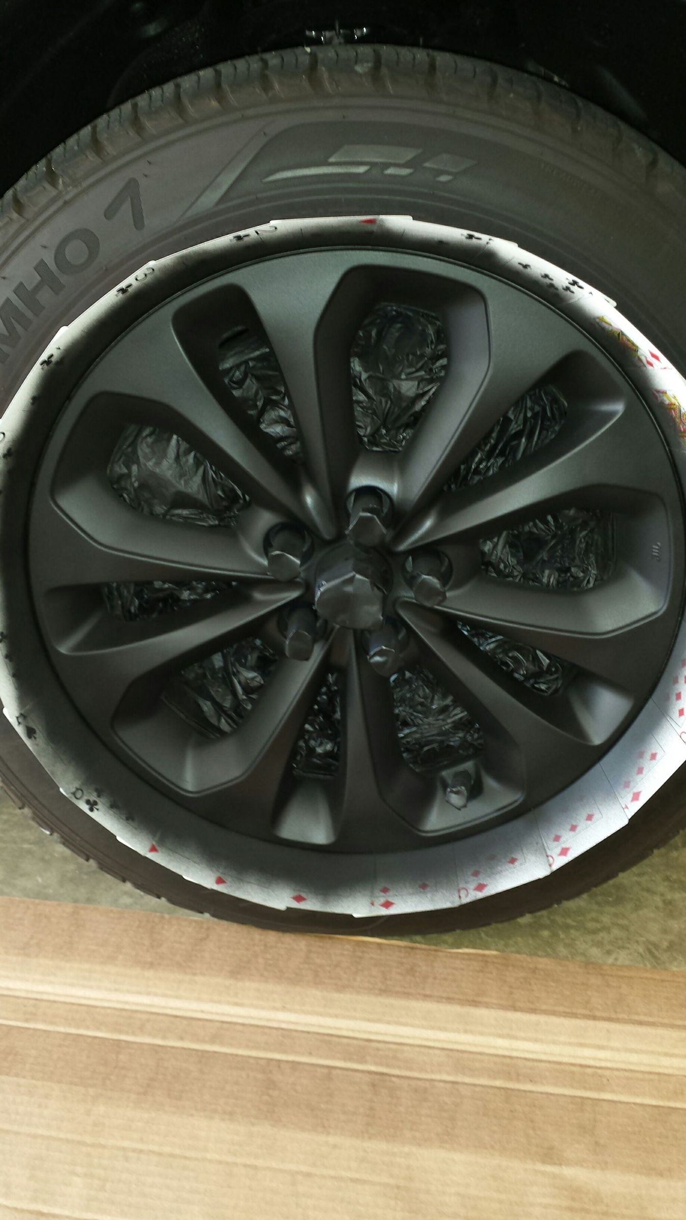 Electric Lime Green Plasti Dip Rims