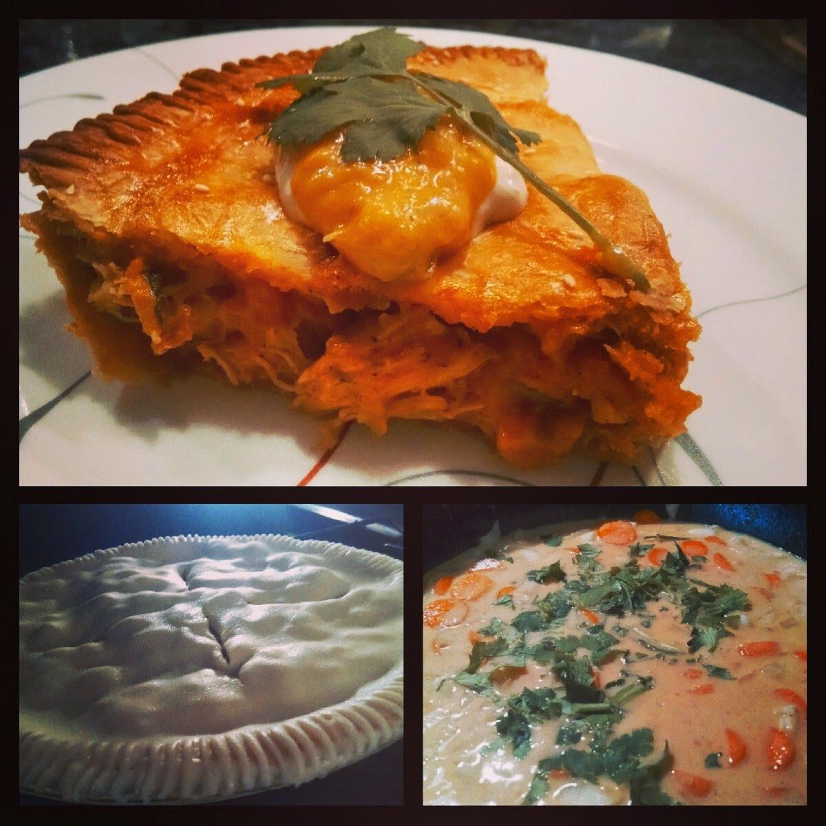 Red Coconut Chicken Pie