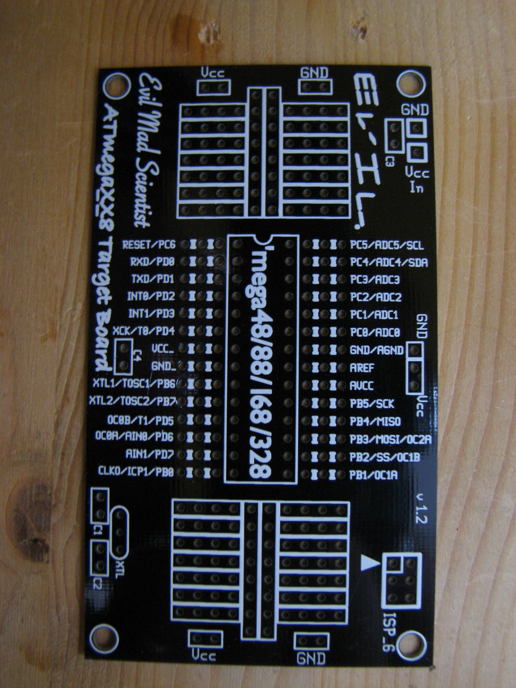 Arduino From Evil Mad Scientist ATmegaxx8 Target Board : 7 Steps
