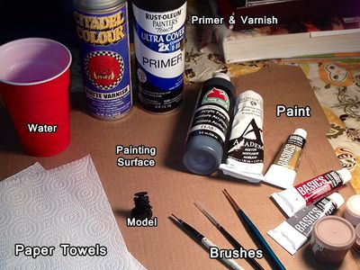 Paint a Gaming Miniature Quickly and Effciently