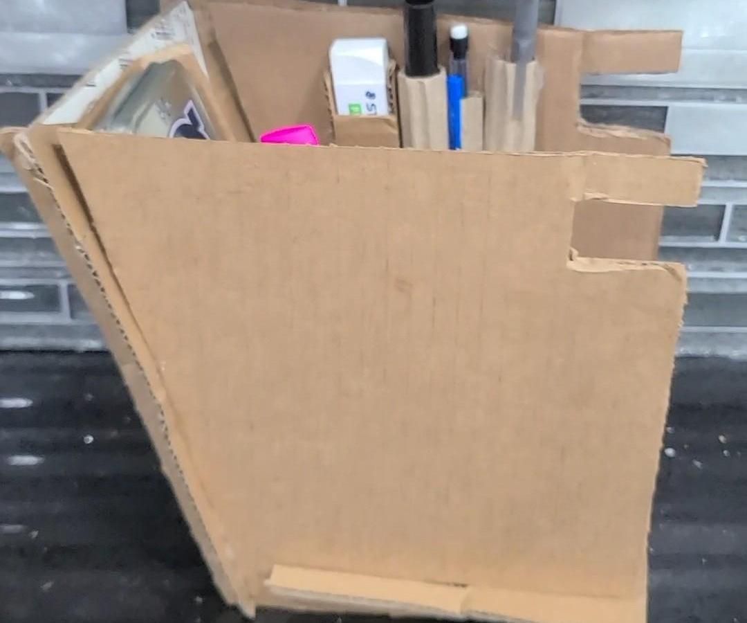 Cardboard Desk Organiser  