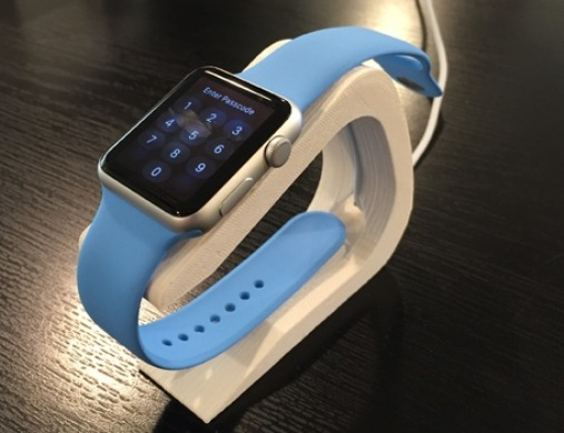 C-shaped Apple Watch Stand
