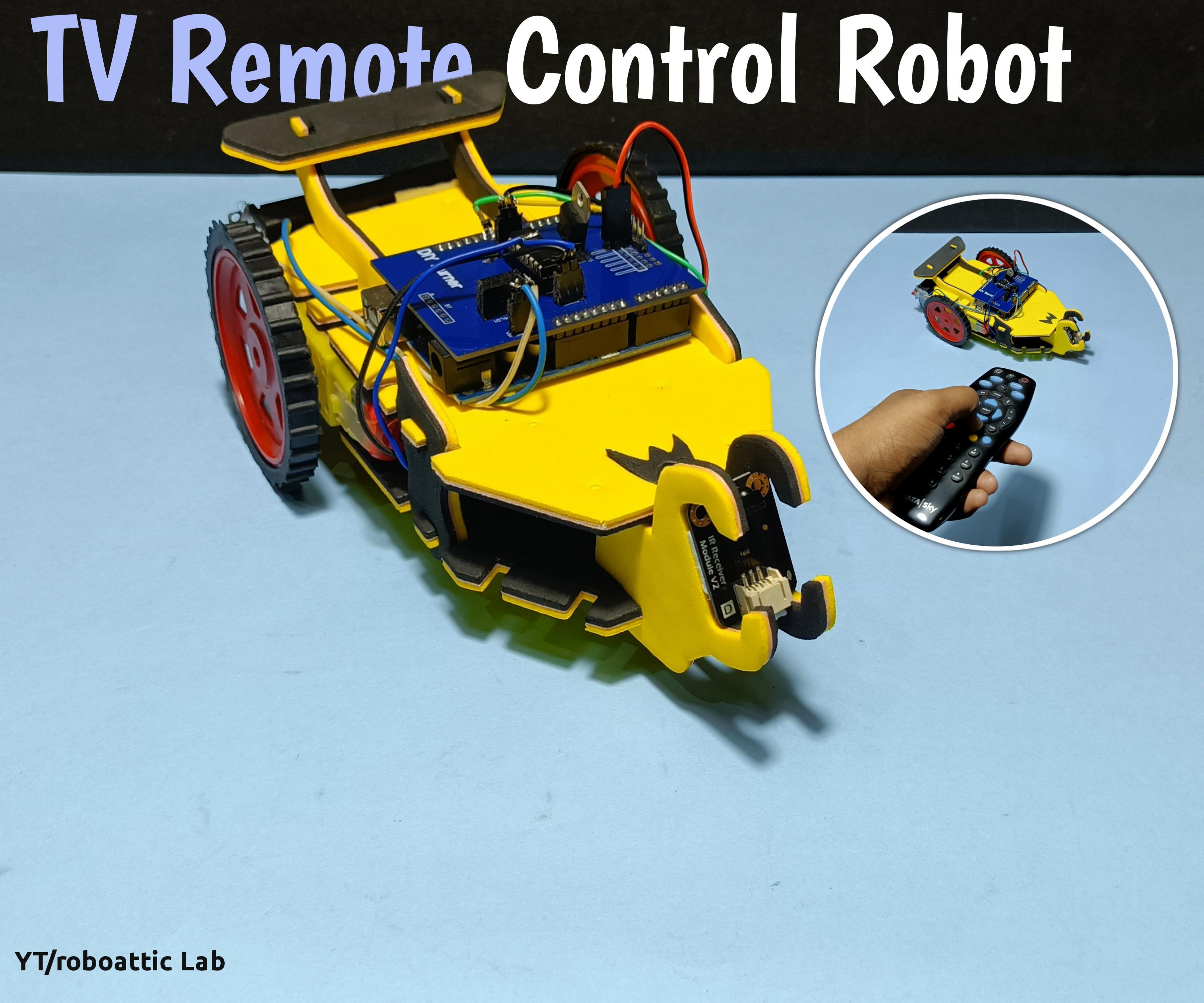 How to Make a TV Remote Control Robot Car