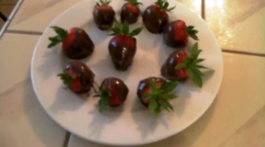 Covering the Strawberries