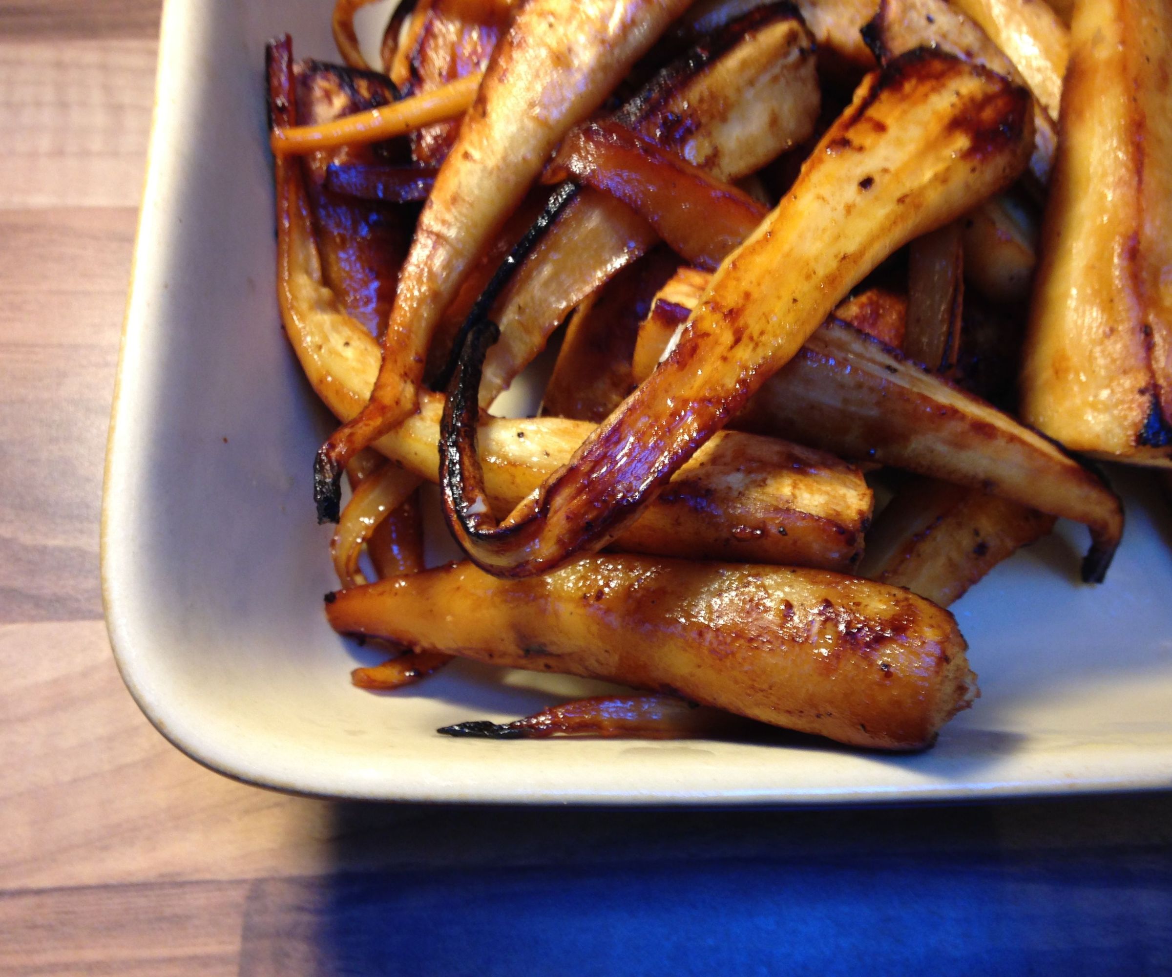 Delicious Roast Parsnips With Honey, Soy and Lemon