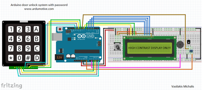 Arduino Password Unlock Door Security System : 6 Steps (with Pictures ...